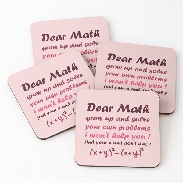 Item preview, Dear Math Grow up and Solve your own problems i wont help you designed and sold by ErmessThiings.