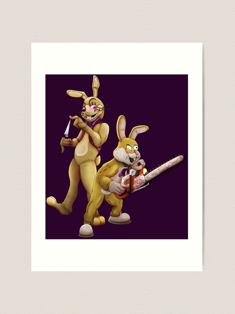 Five nights at Freddie's Glitchtrap  Art Print for Sale by Louaffi Shop