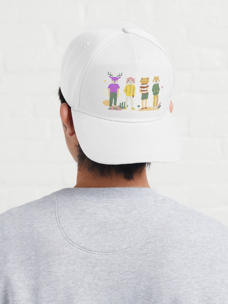 Alternate view of Squad Pink Yellow Green Animal Friends Funny Classic T-Shirt Cap