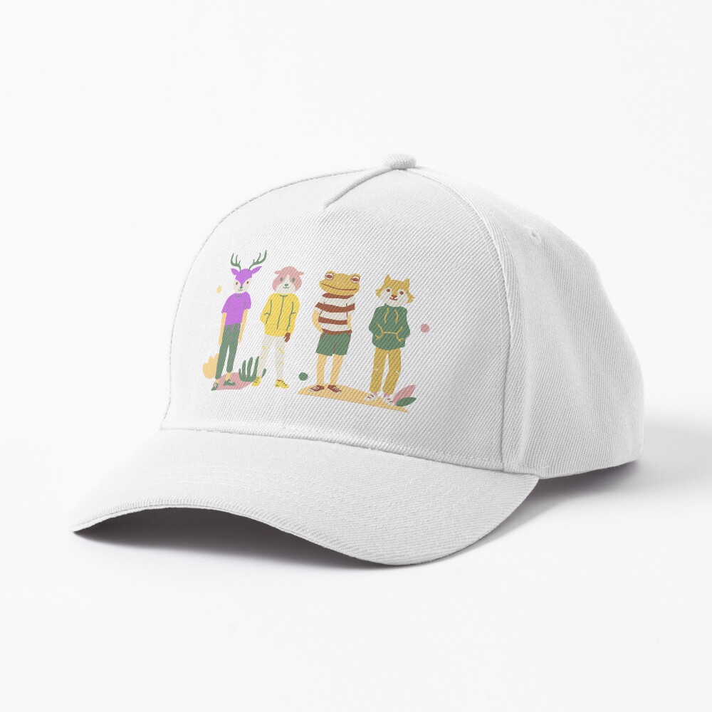 Squad Pink Yellow Green Animal Friends Funny Classic T-Shirt Cap