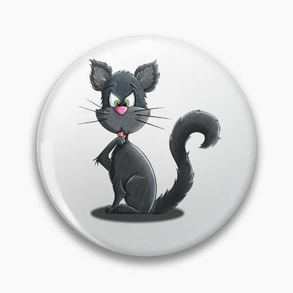 Item preview, Illustration of Stefán the pink nose cat no background  designed and sold by Silvia Bear.