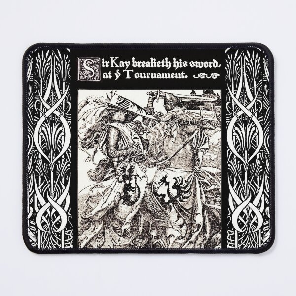 Item preview, ARTHURIAN LEGENDS,SIR KAY BREALIETH HIS SWORD AT TOURNAMENT In Black and White designed and sold by BulganLumini.