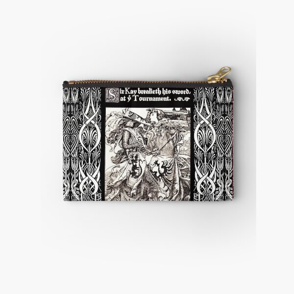 Item preview, ARTHURIAN LEGENDS,SIR KAY BREALIETH HIS SWORD AT TOURNAMENT In Black and White designed and sold by BulganLumini.
