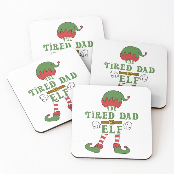 Item preview, The Tired Dad Elf Christmas Family Matching Outfits Group Attire designed and sold by onicon.