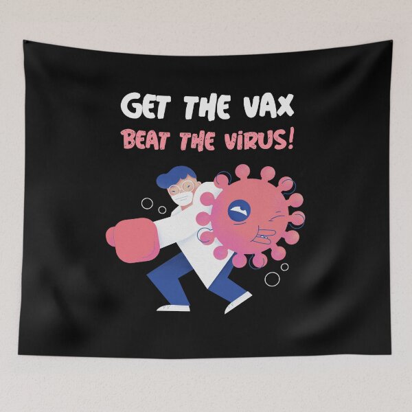 Item preview, Get the Vax, Beat the Virus! designed and sold by WPahat.