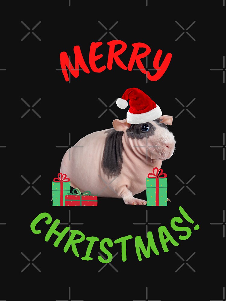 Discover Merry Pigmas Christmas Guinea Pig Santa Xmas Funny T-Shirt