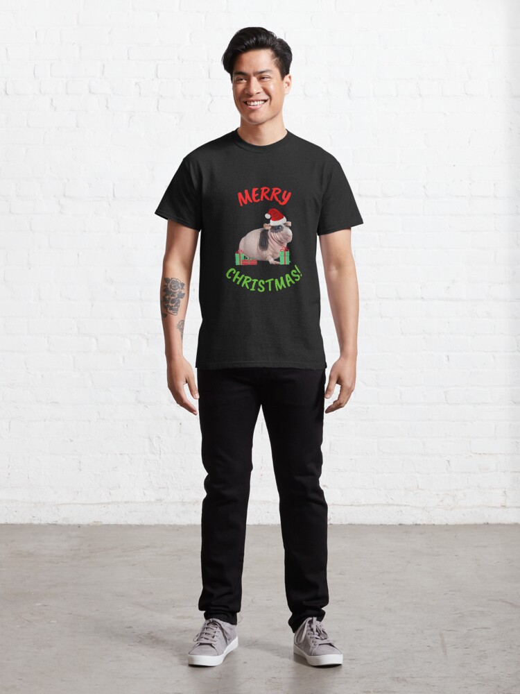 Discover Merry Pigmas Christmas Guinea Pig Santa Xmas Funny T-Shirt