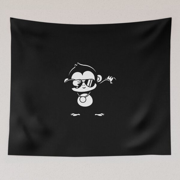 Item preview, Money Monkey Dabbing Funny Dabbing Black+White Kawaii Animals Gift designed and sold by Hyper-Field.