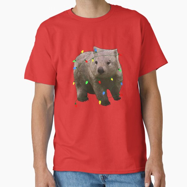 Vista previa del artículo con la obra «Wombat de Navidad», diseñado y vendido por Meowmaddie.