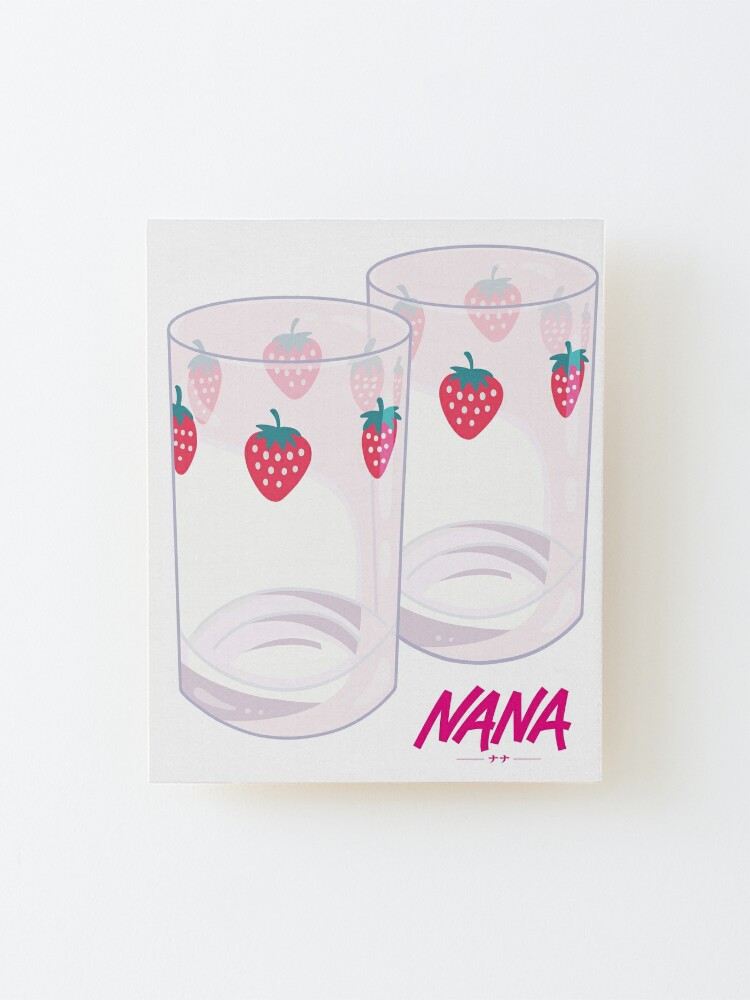 Nana - Strawberry glasses | Mounted Print