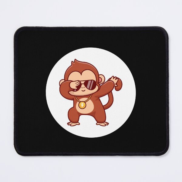 Item preview, Money Monkey Dabbing Funny Dabbing White Kawaii Animals Gift designed and sold by Hyper-Field.