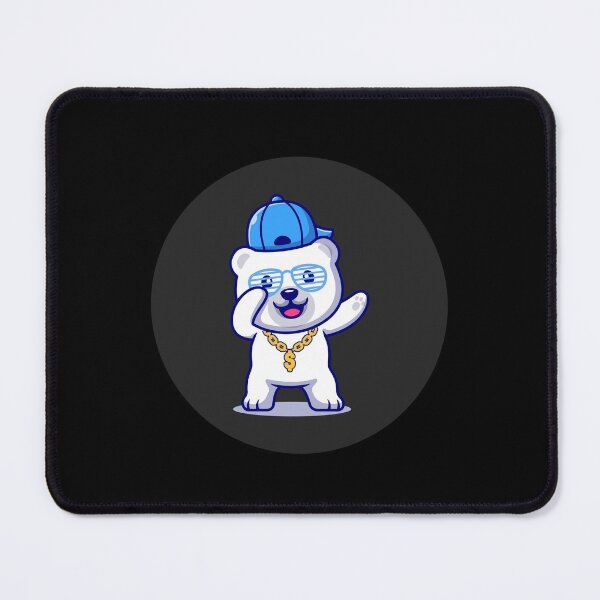 Item preview, Cool Polar Bear Dabbing Funny Dabbing Dark Kawaii Animals Gift designed and sold by Hyper-Field.