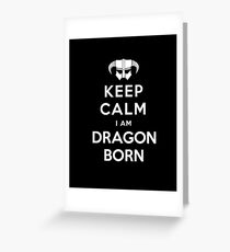 Skyrim dragon born Greeting Card