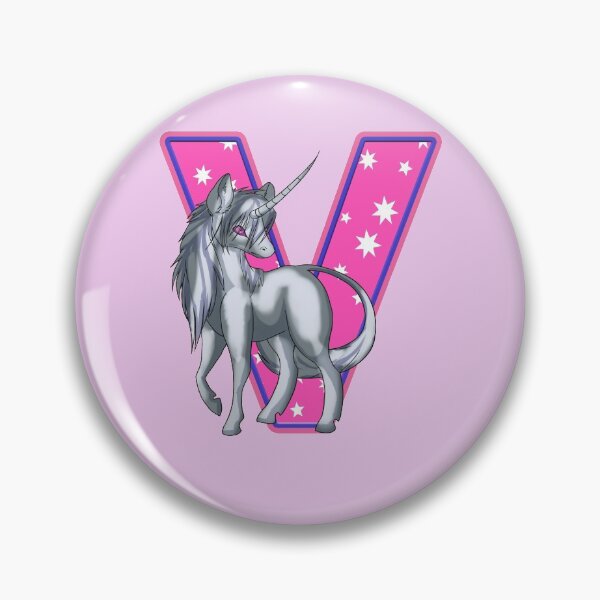 Item preview, Unicorn Letter V designed and sold by MoonsmileProd.