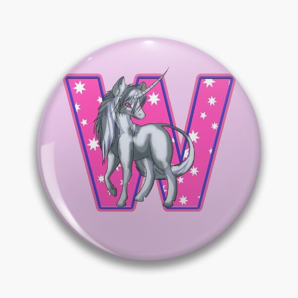 Item preview, Unicorn Letter W designed and sold by MoonsmileProd.