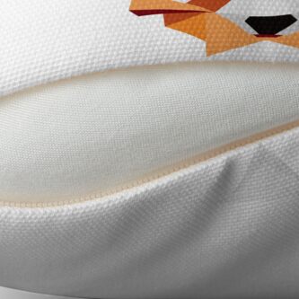 Alternate view of Geometric Fox Throw Pillow