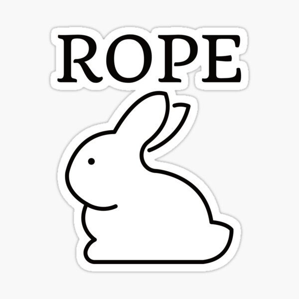 Rope Bunny Cute Shibari Kinbaku Rope Bondage Sticker For Sale By