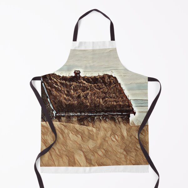 Item preview, Landscape old house painted vintage designed and sold by crea-homedesign.