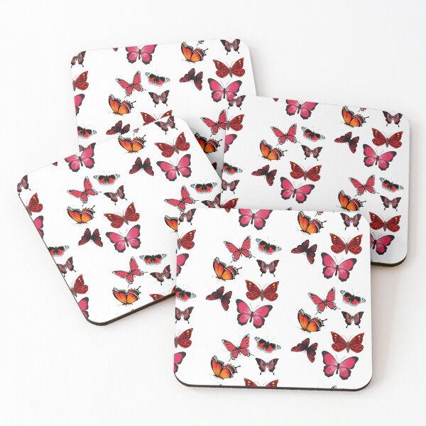 Item preview, Red butterflies designed and sold by Twinmommy Store.