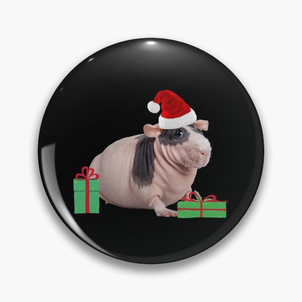 Item preview, Merry Pigmas Christmas Santa Guinea Pig Hairless Pack designed and sold by Artventurous.