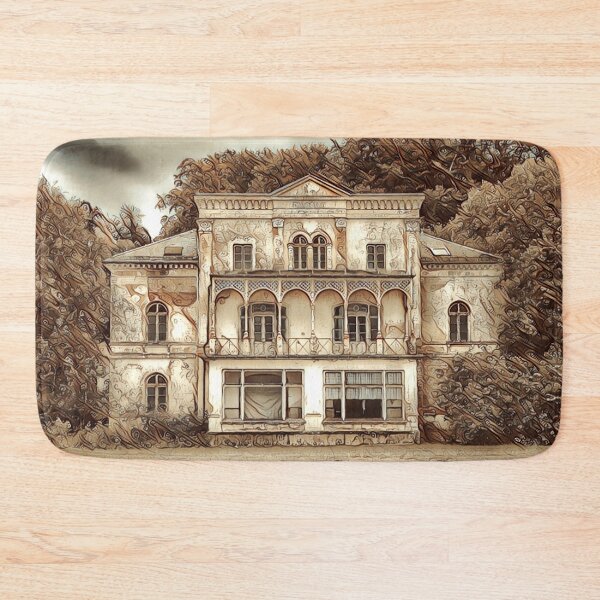 Item preview, old house painted vintage countryside mansion designed and sold by crea-homedesign.