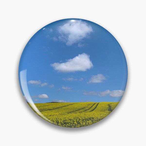 Item preview, Rapeseed field with blue sky designed and sold by RazzaBlu.