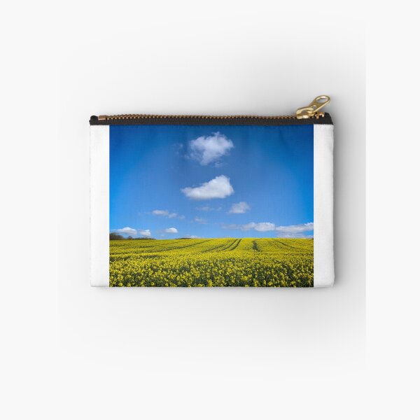Item preview, Rapeseed field with blue sky designed and sold by RazzaBlu.
