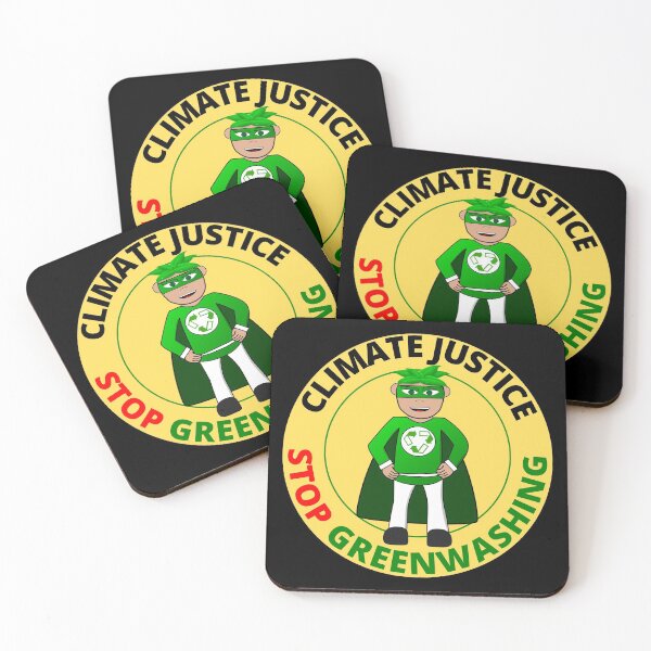 Item preview, Climate Justice Stop Greenwashing Climate Change Sticker designed and sold by RGRamsey.