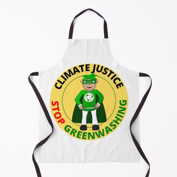 Item preview, Climate Justice Stop Greenwashing Climate Change Sticker designed and sold by RGRamsey.