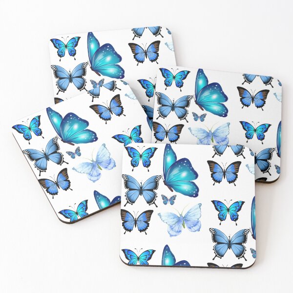 Item preview, Light blue butterflies designed and sold by Twinmommy Store.