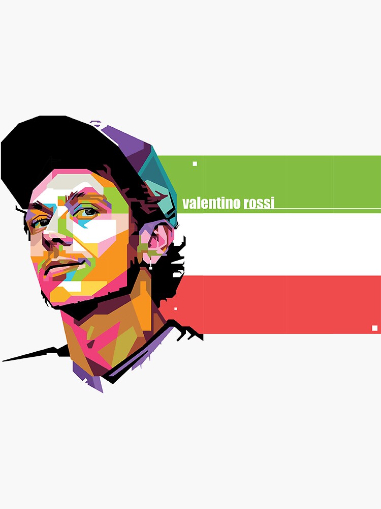 Sticker mit Valentino Rossi-Aufkleber von moroux304