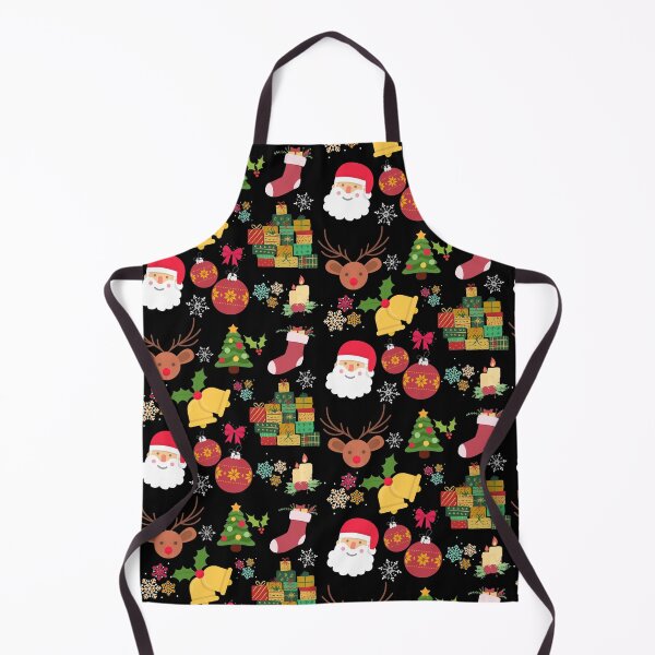 Artikelvorschau, Niedliches Weihnachtsmuster 2022 (Weihnachtsmann, Hirsch, Geschenke, Weihnachtsbaum, Schneeflocken, Glocken, Socken, Kerzen), das Weihnachts-, Neujahrs- und Dezember-(Winter-)Vibes verbreitet entworfen und verkauft von By Roqia.