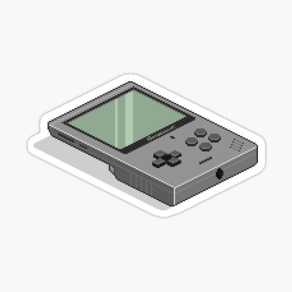 Retro Portable Gaming Console Sticker