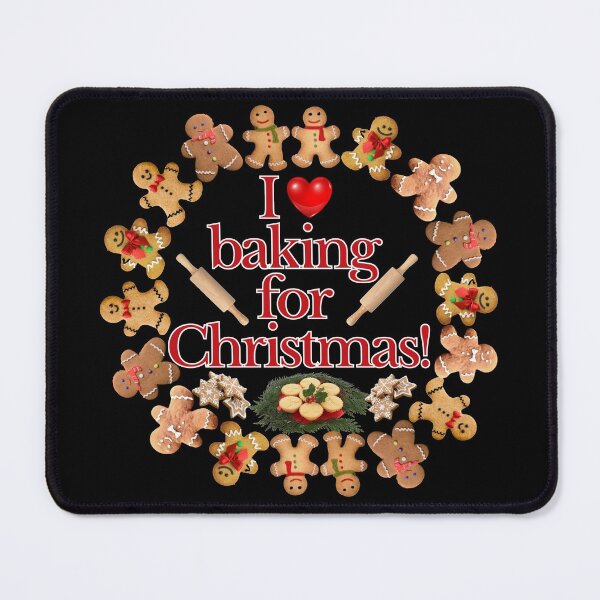 Item preview, Christmas baking quote | gingerbread man cookies minced pies designed and sold by TheSeasonalYard.