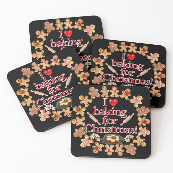 Item preview, Christmas baking quote | gingerbread man cookies minced pies designed and sold by TheSeasonalYard.