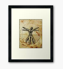 Vitruvian Zombie Framed Print