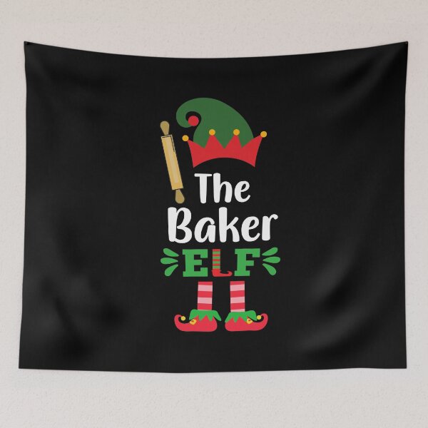 Item preview, The baker Elf Christmas Pajama Gift designed and sold by Ibu83.