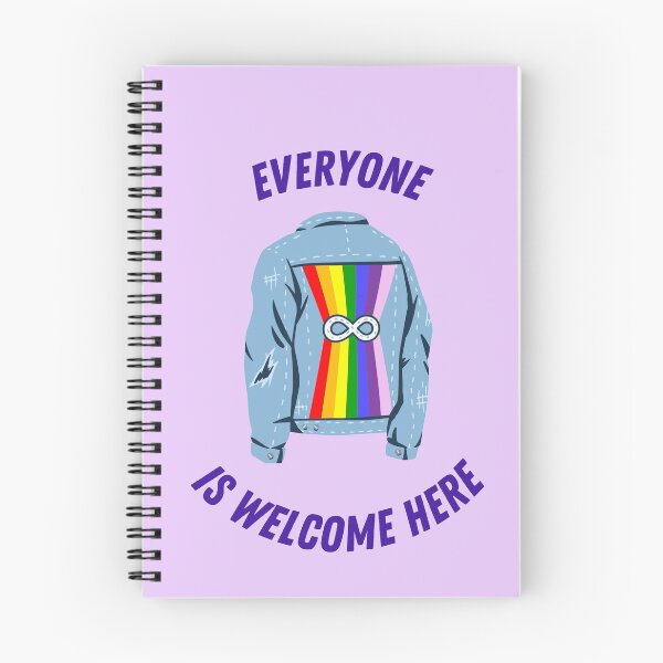 Item preview, Everyone is Welcome Here Inclusion Neurodiversity Human Rights designed and sold by Artventurous.
