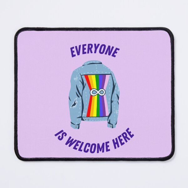 Item preview, Everyone is Welcome Here Inclusion Neurodiversity Human Rights designed and sold by Artventurous.