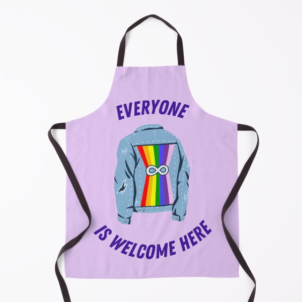 Item preview, Everyone is Welcome Here Inclusion Neurodiversity Human Rights designed and sold by Artventurous.