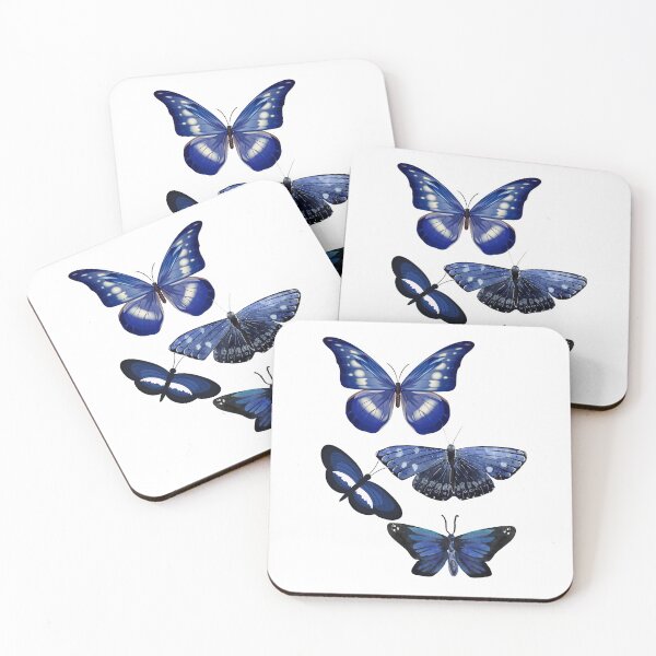 Item preview, Dark blue butterflies designed and sold by Twinmommy Store.