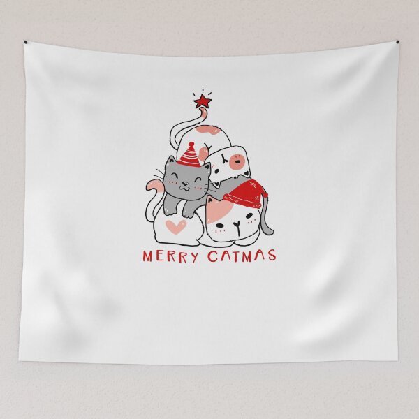 Item preview, catmas tree cute-merry catmas  designed and sold by Hartics.