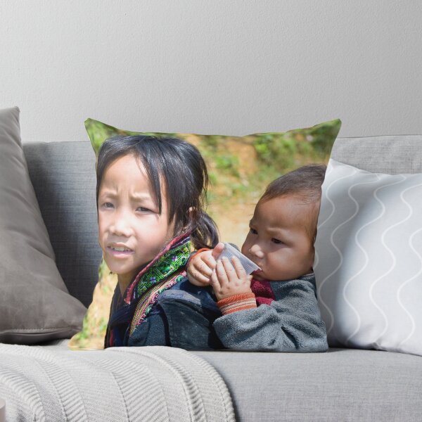 Item preview, Vietnamese Hill-tribe girl and her baby brother designed and sold by Kezzles.