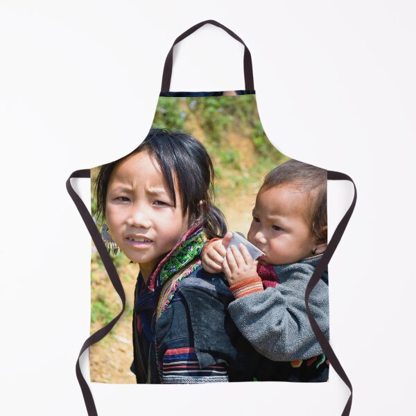 Item preview, Vietnamese Hill-tribe girl and her baby brother designed and sold by Kezzles.