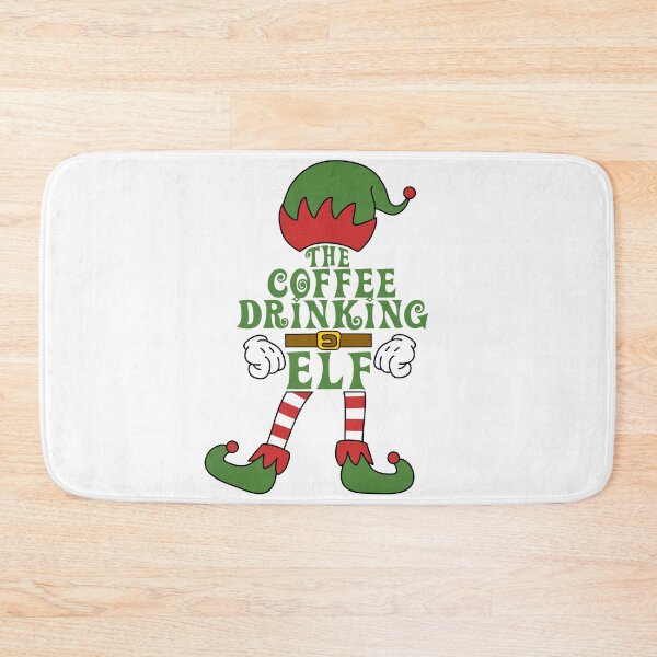 Item preview, The Coffee Drinking Elf Christmas Family Matching Outfits Group Attire designed and sold by onicon.