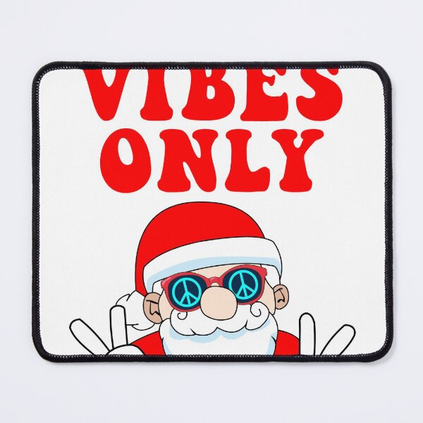 Item preview, Jolly Vibes Only Groovy Peace Sign Santa Claus designed and sold by BrobocopPrime.