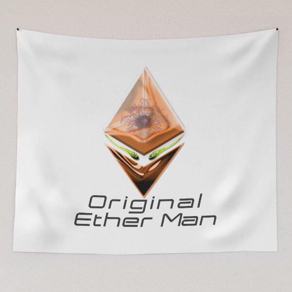Item preview, Graphic T-Shirts Original Ether Man Copper Colored Head With Positronic Brain & Lime-green Eyes Black Text designed and sold by Spirit-World.