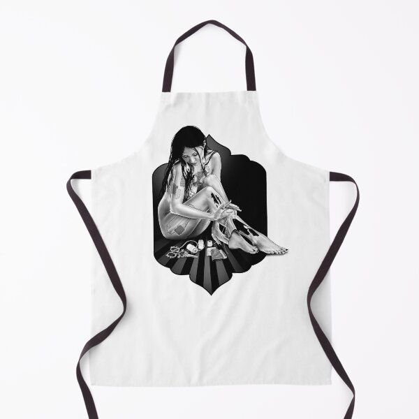 Item preview, Patch- a portrait (monochromatic illustration on white) designed and sold by Anicatattoos.