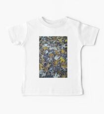 Nature, autumn, leaves, brown, yellow, earth tones, photography, BebiCervin Baby T-Shirt