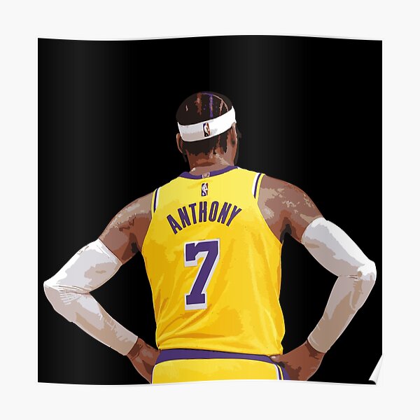 Carmelo Anthony 7 Los Angeles Lakers Black Mamba Jersey Poster for Sale by  Basketball For Life